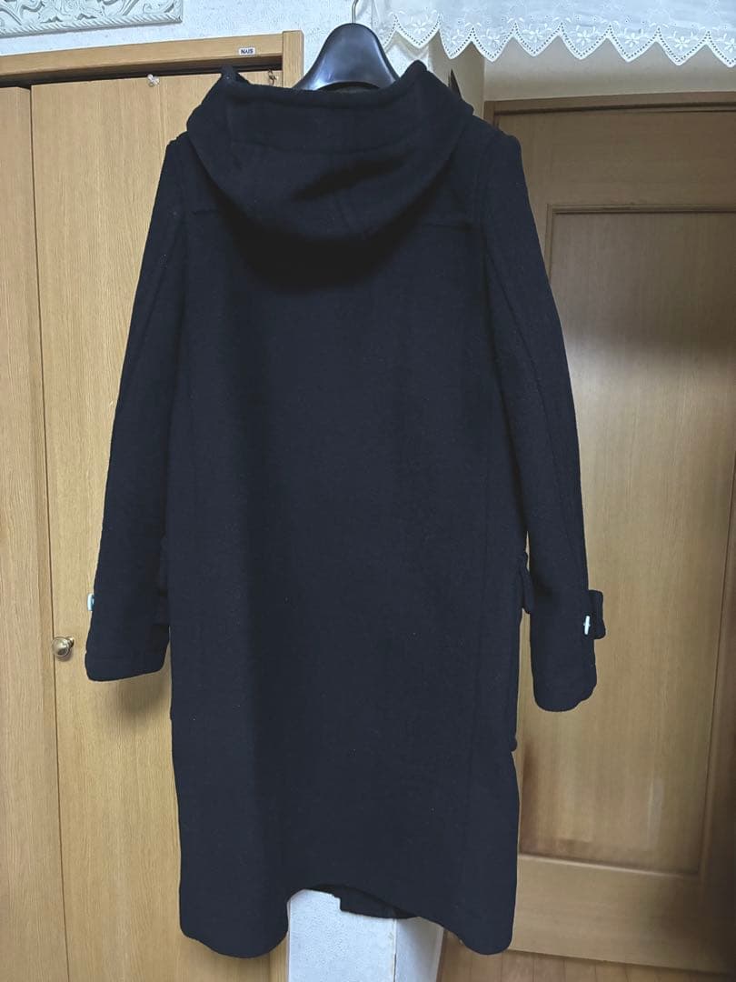 HYKE ダッフルコート黒　size2 白トグル