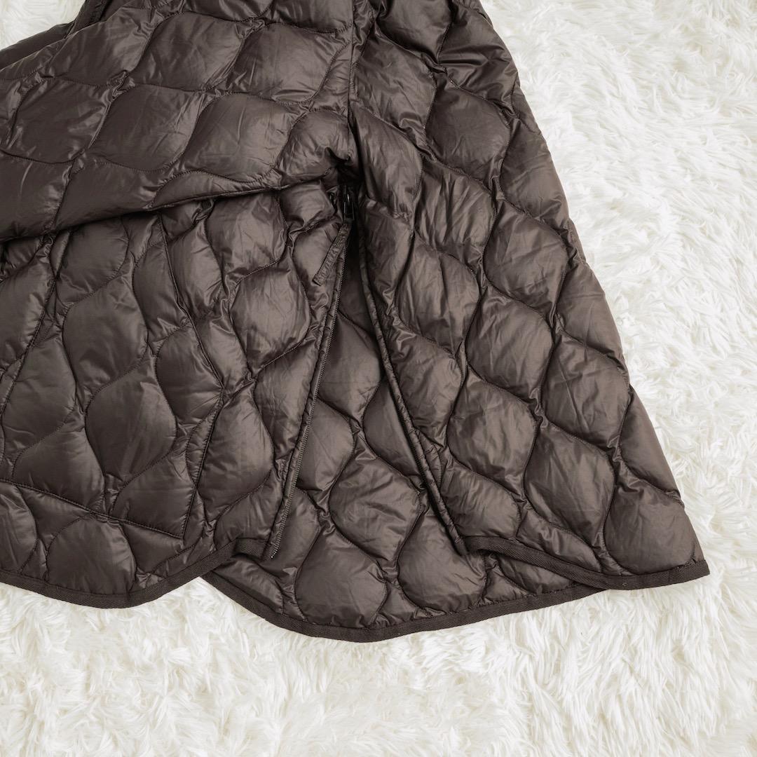 FRAMeWORK TAION 別注フードビブス付きブルゾン ブラウン ダウン