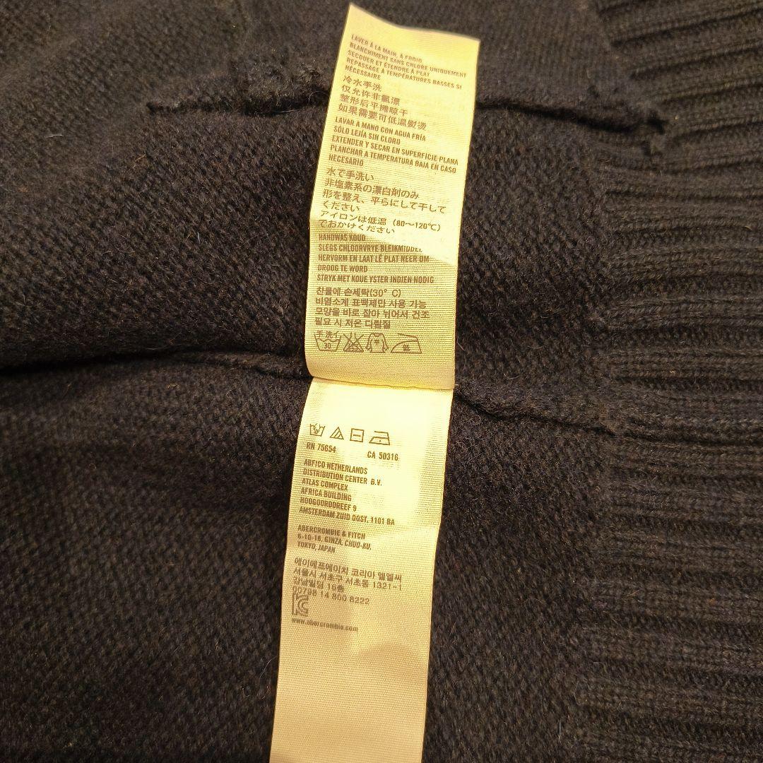 美品 Abercrombie & Fitch XL カーディガン 黒