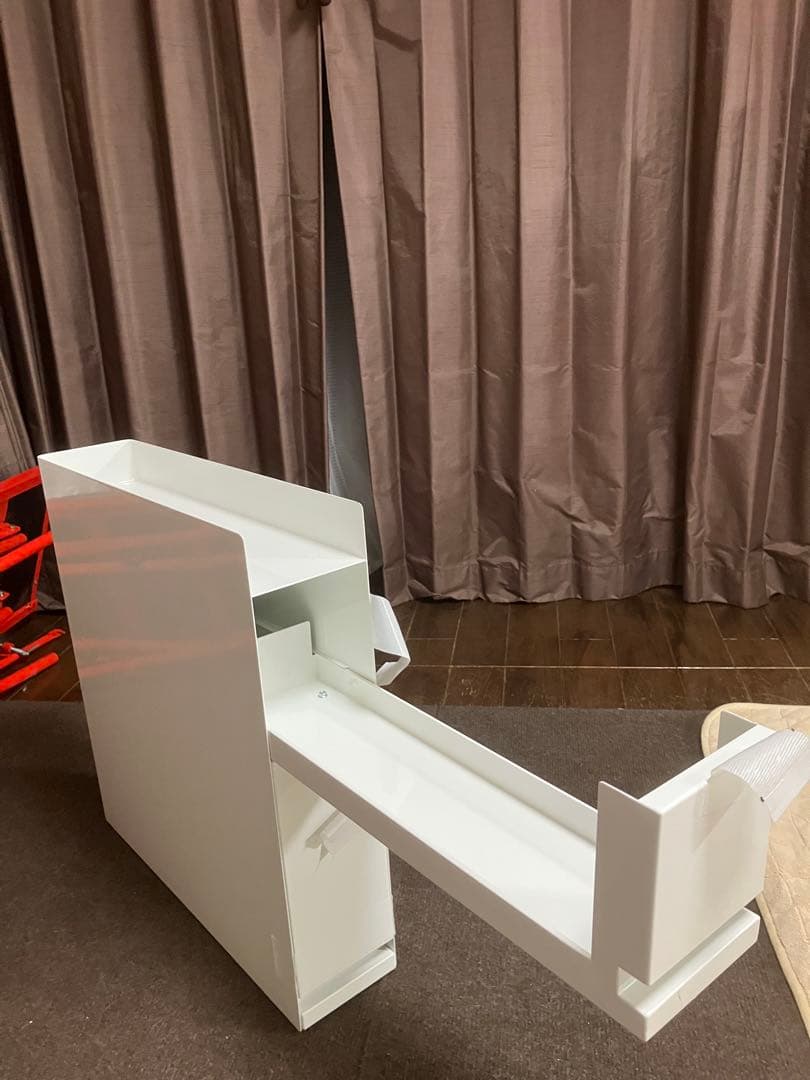 tower 隠せる調味料ラック　2段　ホワイト　引き出し収納　山崎実業