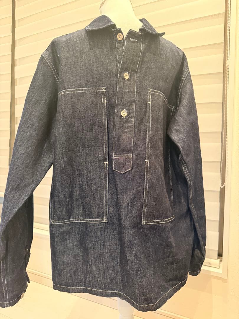 ACV-SJK04CLDコットンリネンDENIM PULLOVER JACKET