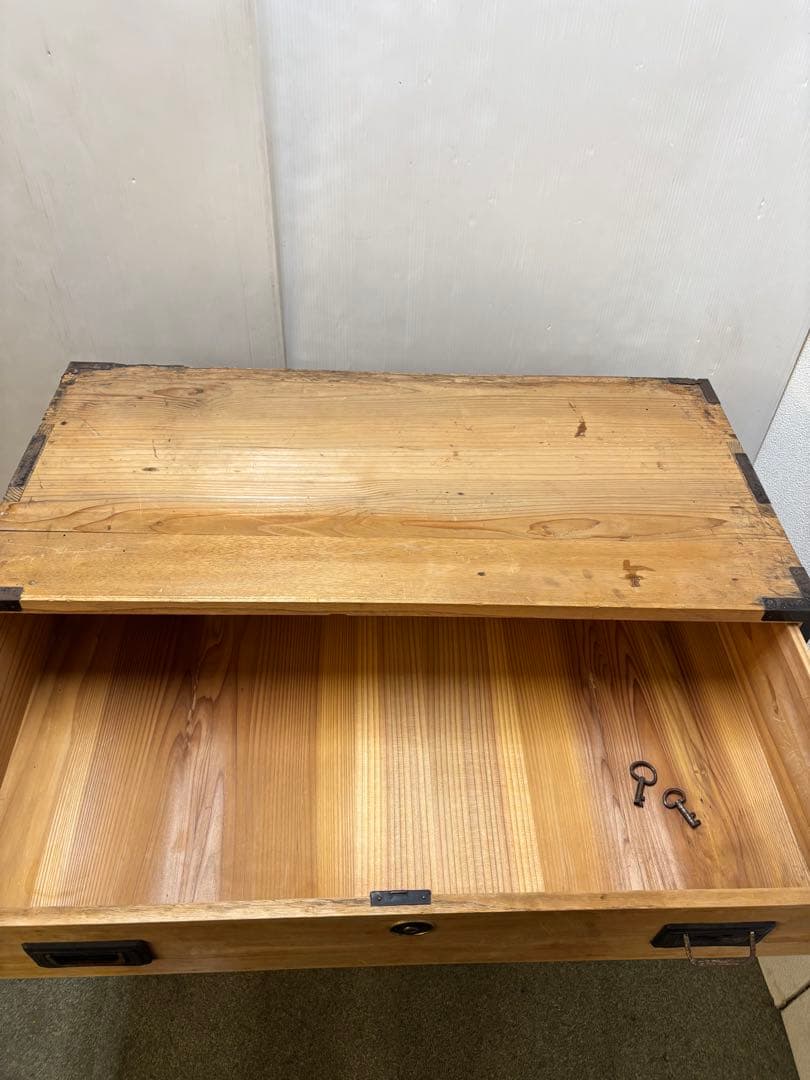 昭和レトロ　当時物　アンティーク時代箪笥　古道具　桐タンス