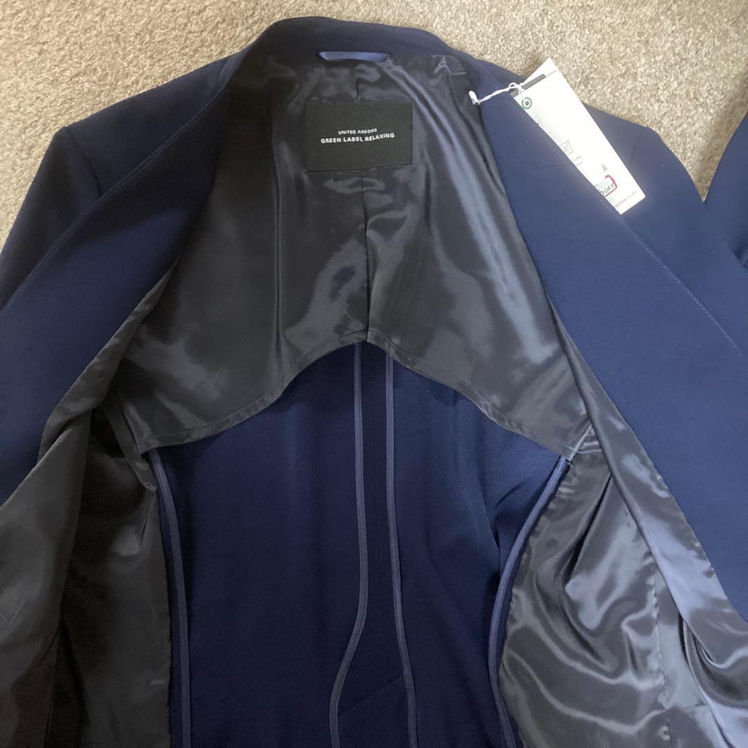 新品タグ付きUNITEDARROWS パンツスーツ36 ネイビー
