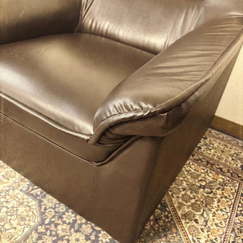 【ヴィンテージ調】1人掛けソファ アンティーク風・レトロ・書斎・音楽鑑賞