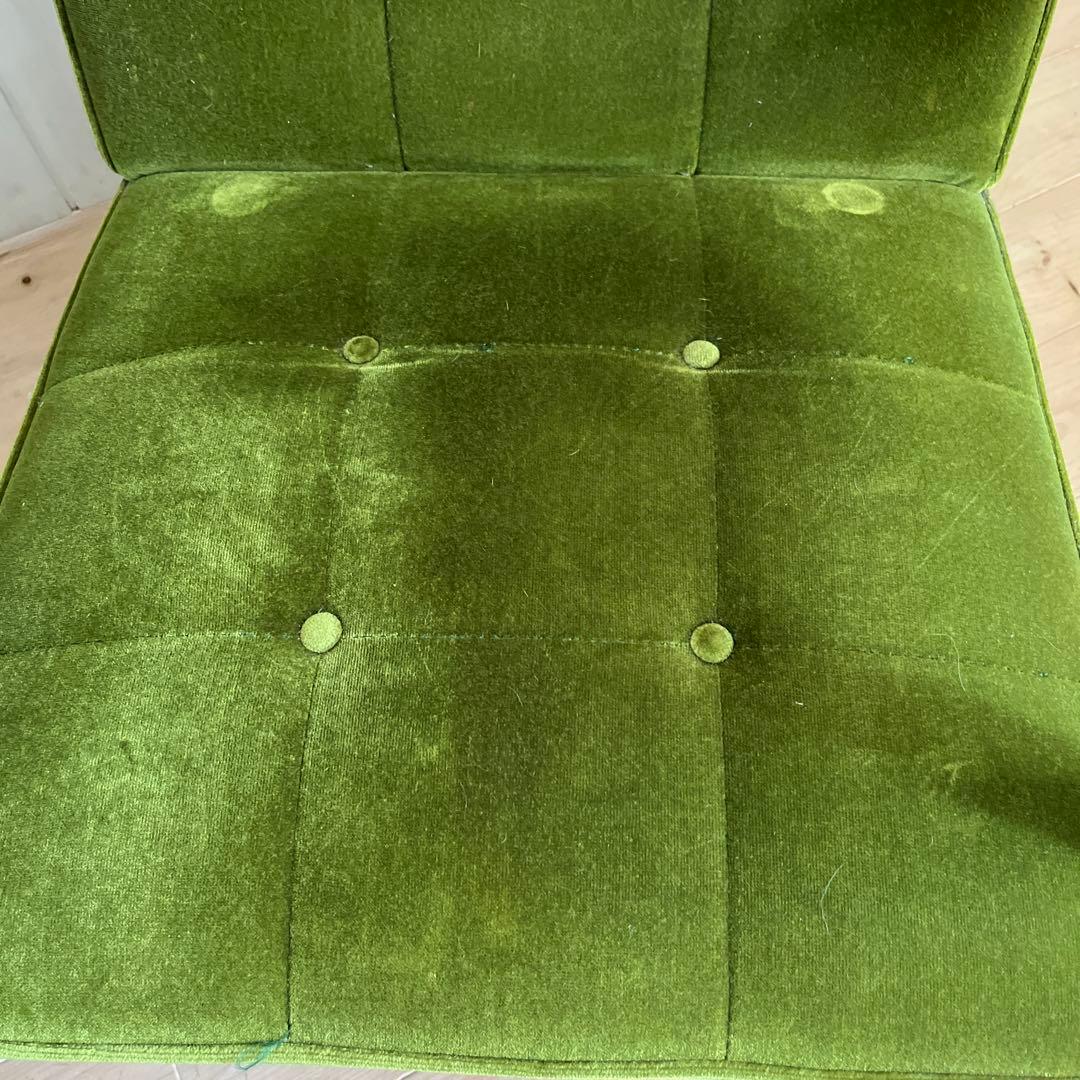 送料込み【カリモク60】Kチェア1シーター 1人掛け モケットグリーン