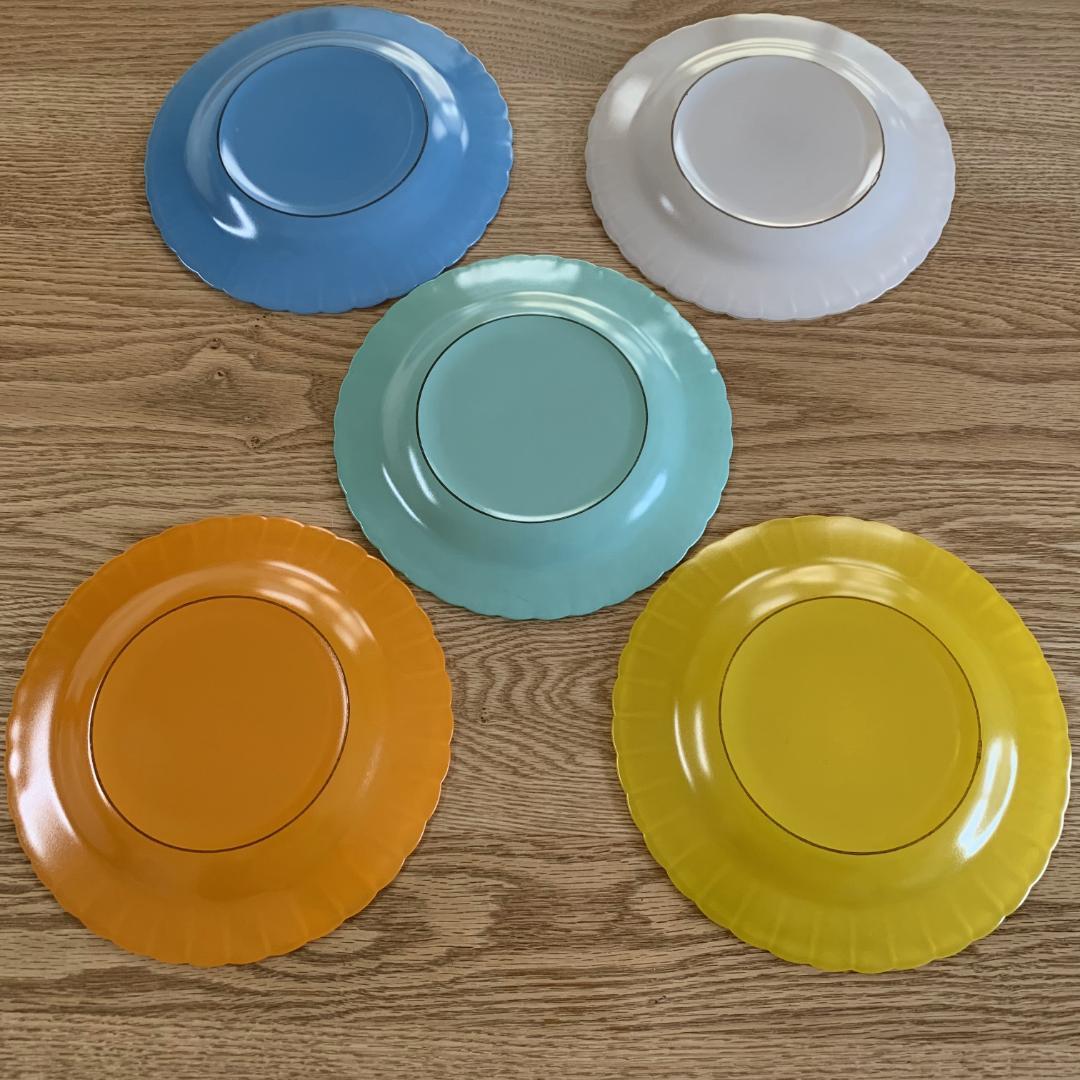 デュラレックス DURALEX ガラス プレート 5枚 未使用品 フランス製