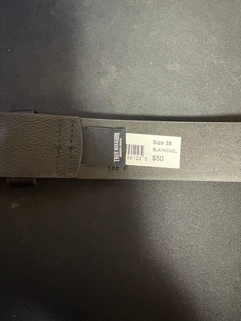 激レアTRUE RELIGION トゥルーレリジョン ベルト バックル 黒