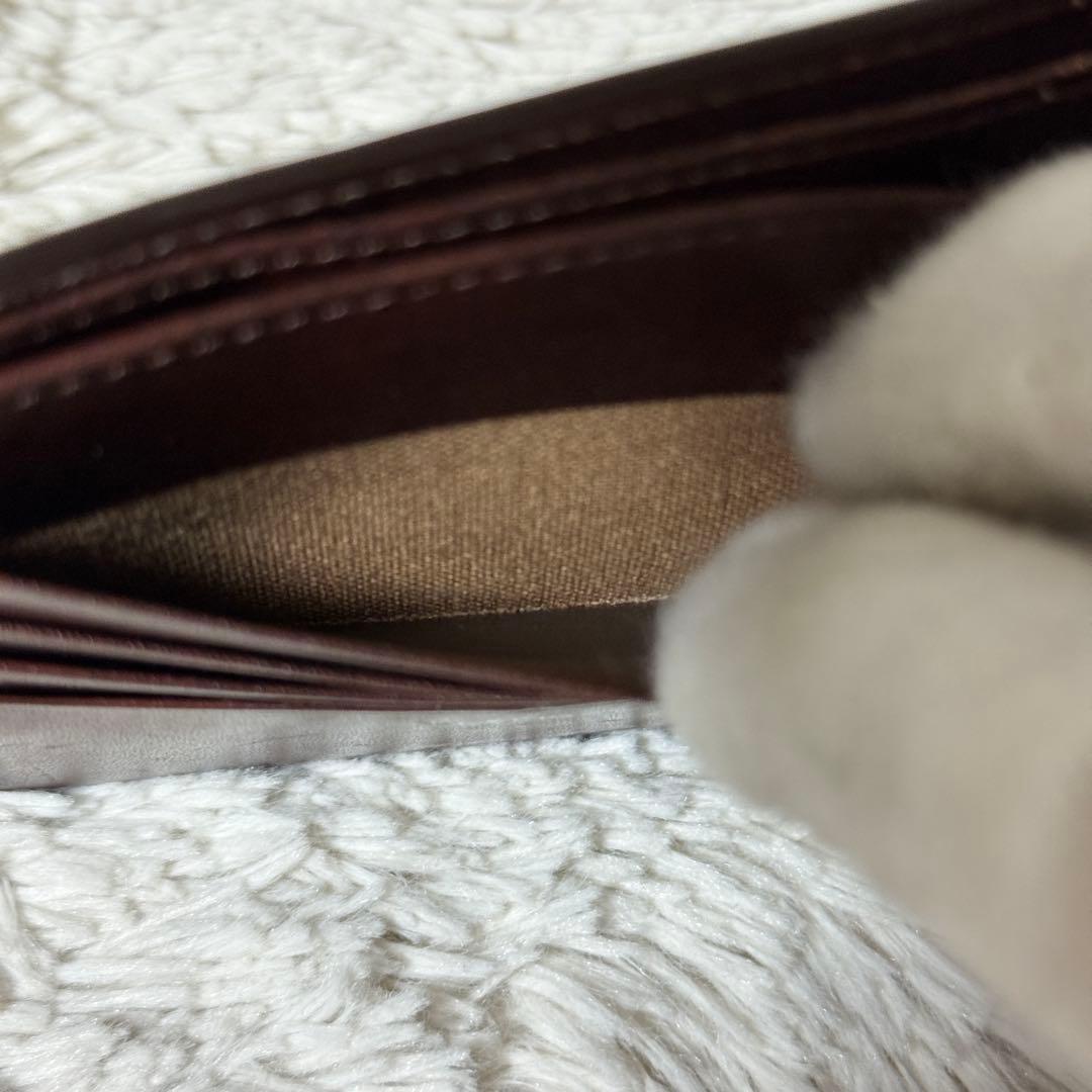 極美品✨キプリス　シェルコードバン　二つ折り財布　ビルフォード