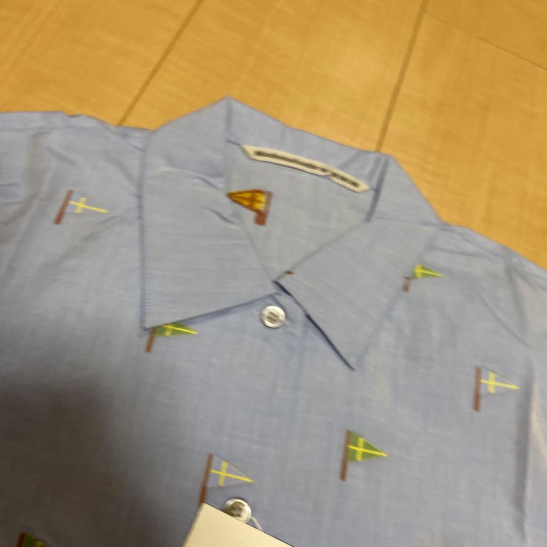 タグ付き新品　マドモアゼルノンノンパパス　シャツ　半袖　Ｌ　綿100%