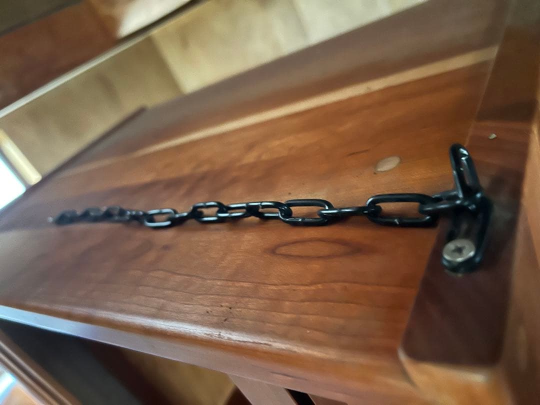 木製スラットデザインタンス　アンティーク　特注品