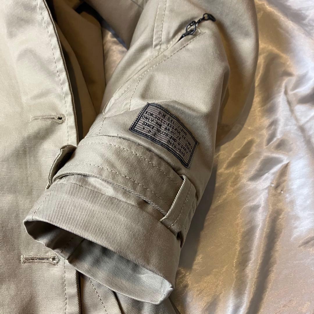 ディーゼル　ベージュ ダブルブレスト トレンチコート M