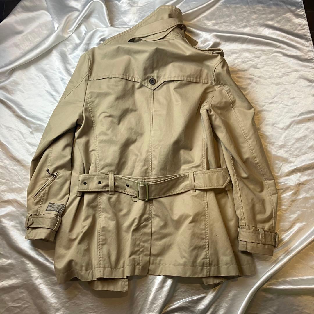 ディーゼル　ベージュ ダブルブレスト トレンチコート M