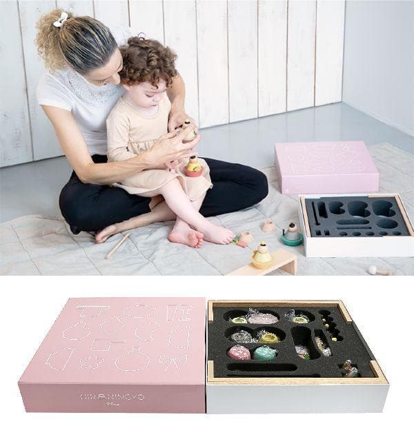 在庫放出！即納！！●新品♪Puca(プーカ)のひな人形 木製 組み木 お雛様●