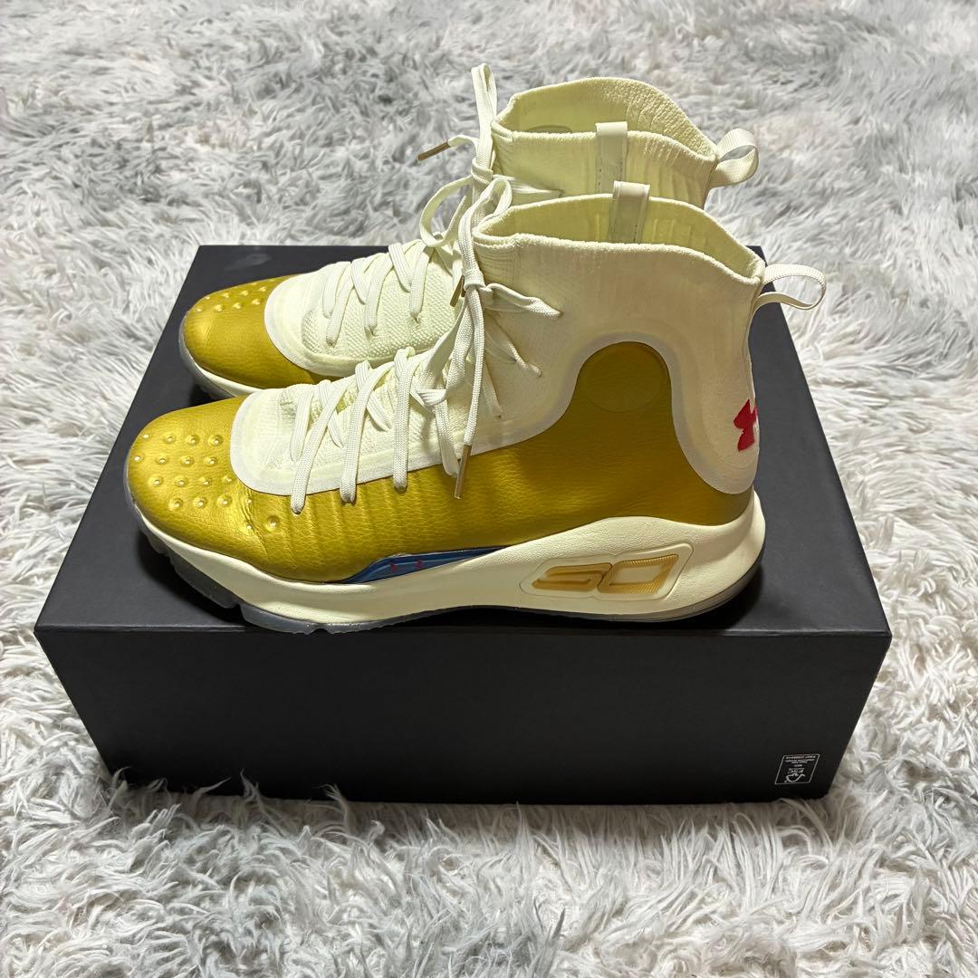 【美品】UNDER ARMOUR Curry 4 Retro Lemon