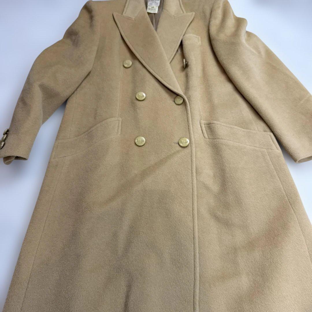 セリーヌCELINE 大きいサイズ　カシミヤ50%ウールコート　3Lサイズ