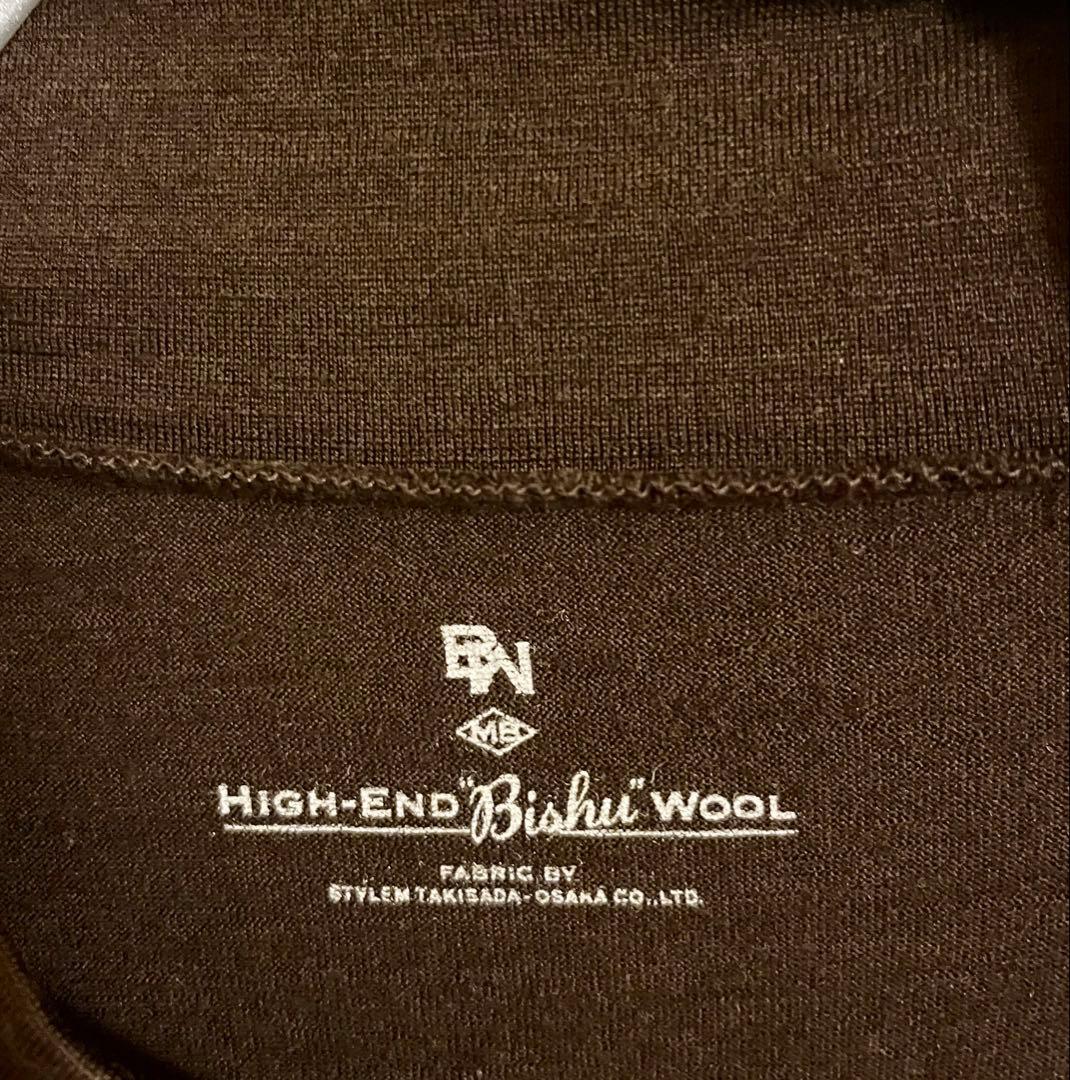 MBハイエンド尾州ウール・モックネック Lサイズ