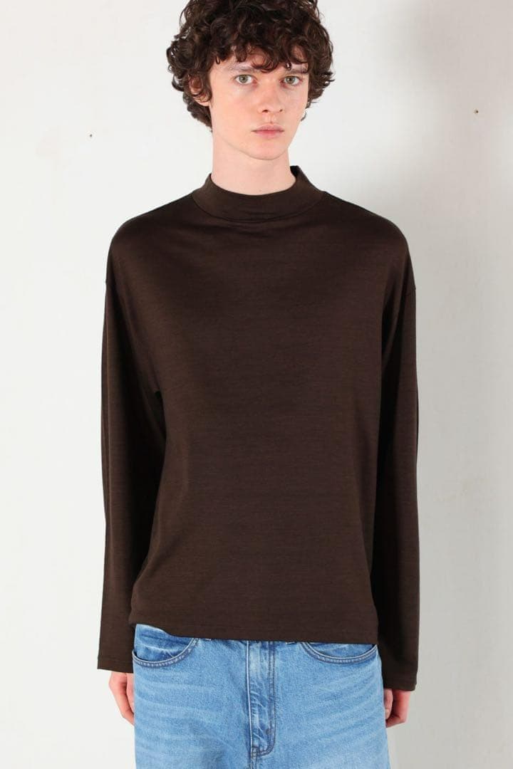 MBハイエンド尾州ウール・モックネック Lサイズ