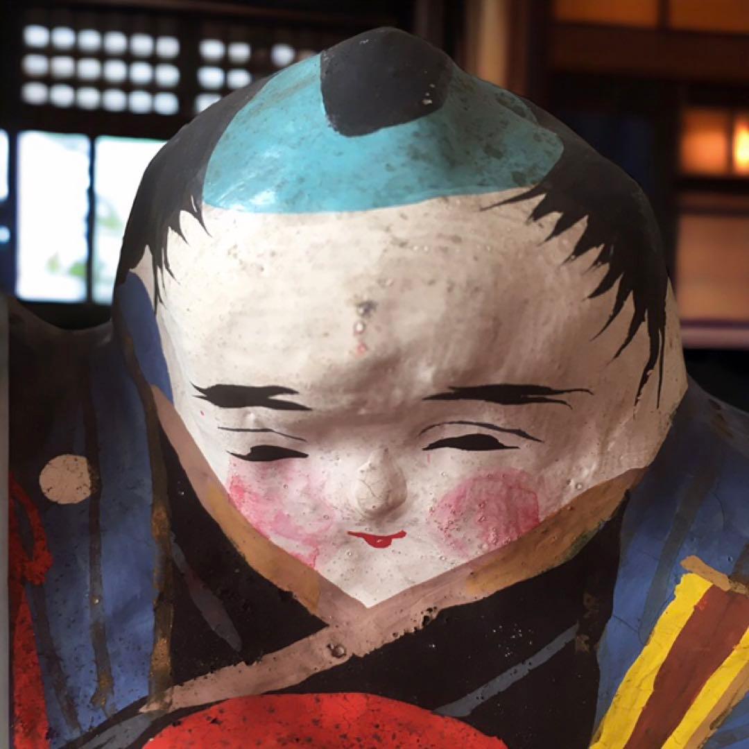 古玩 青森県 廃絶 郷土玩具 青森名玩 青森張子人形②　福原英治郎　お多福と福助
