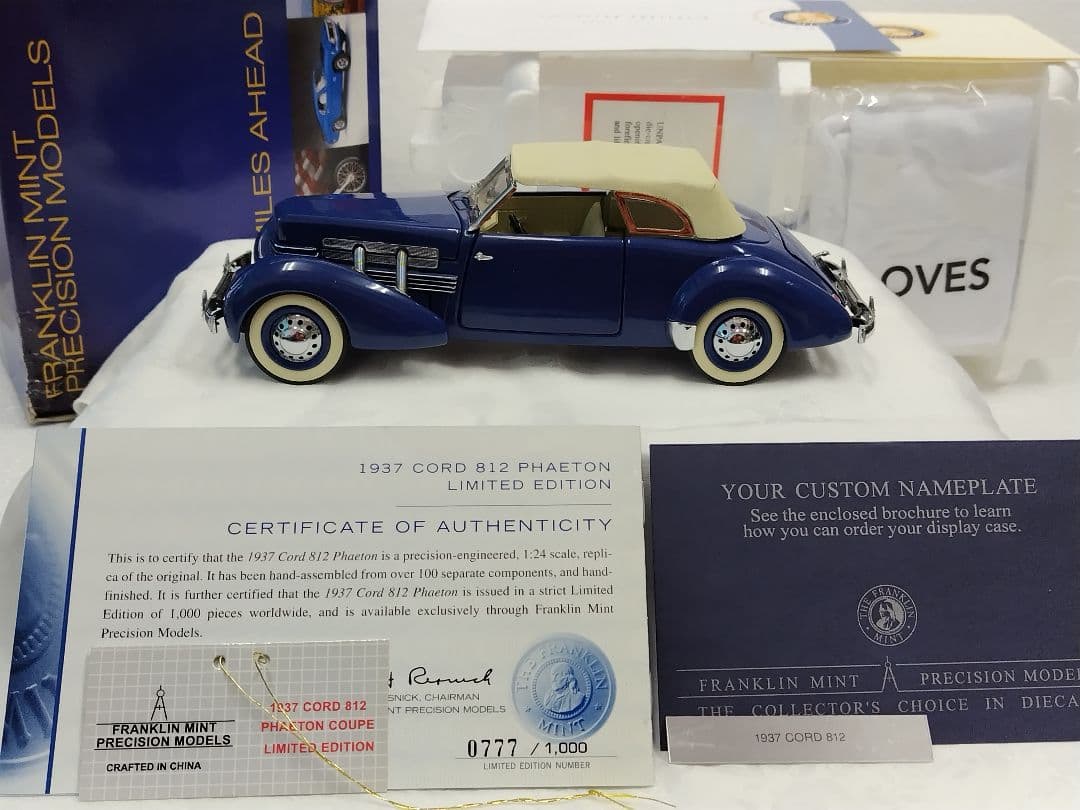 フランクリンミント　1937CORD812 フェートン　リミテッドエディション