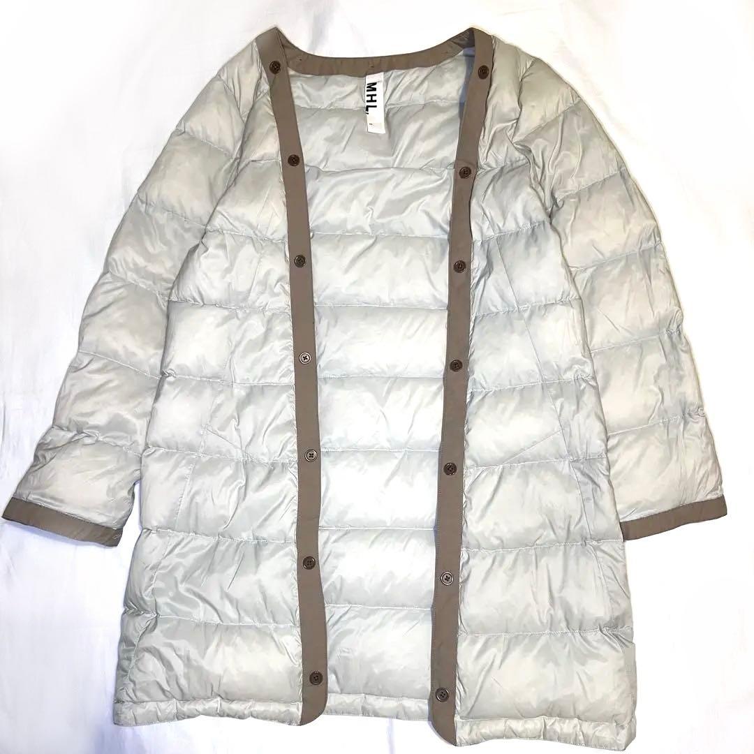 MHL. ダウンライナー付　ステンカラーコート　size1