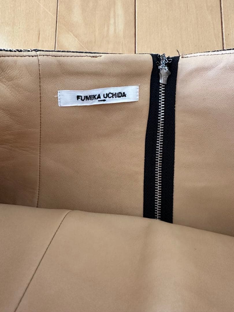 FUMIKA UCHIDA フミカウチダ　レザー タイトスカート　34