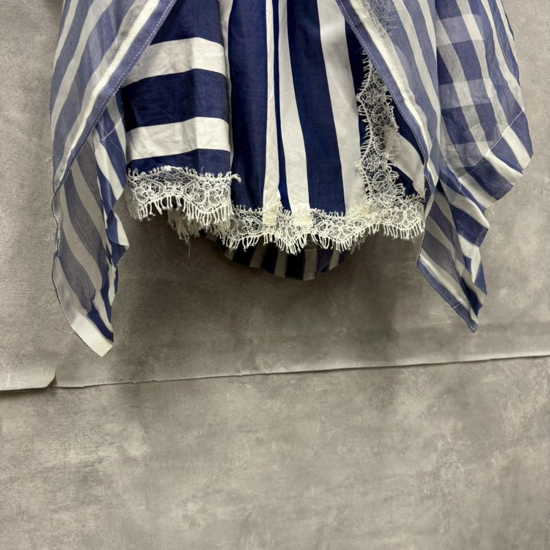 sacai サカイ 17ss シルク バックスリット シアーブラウス N1083