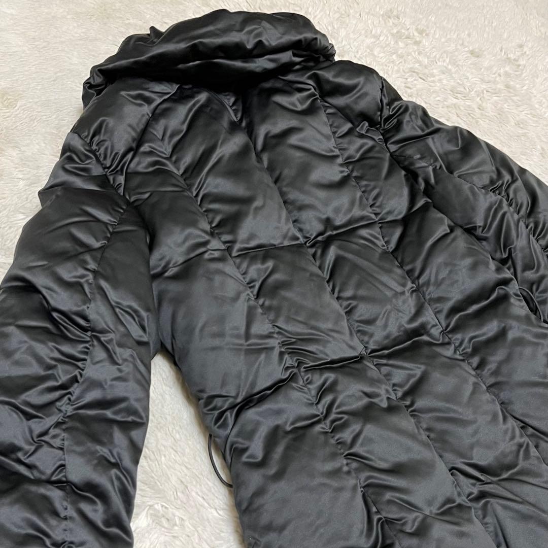 EPOCA エポカ　ダウンジャケット　ダウンコート　ジップ　黒　ビッグカラー　L