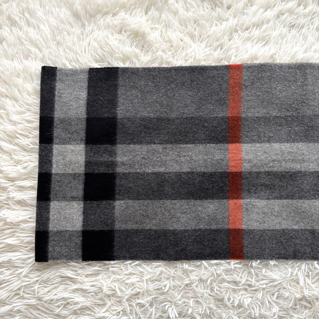 美品✨BURBERRY バーバリー カシミヤ100％ 大判マフラー 200x36