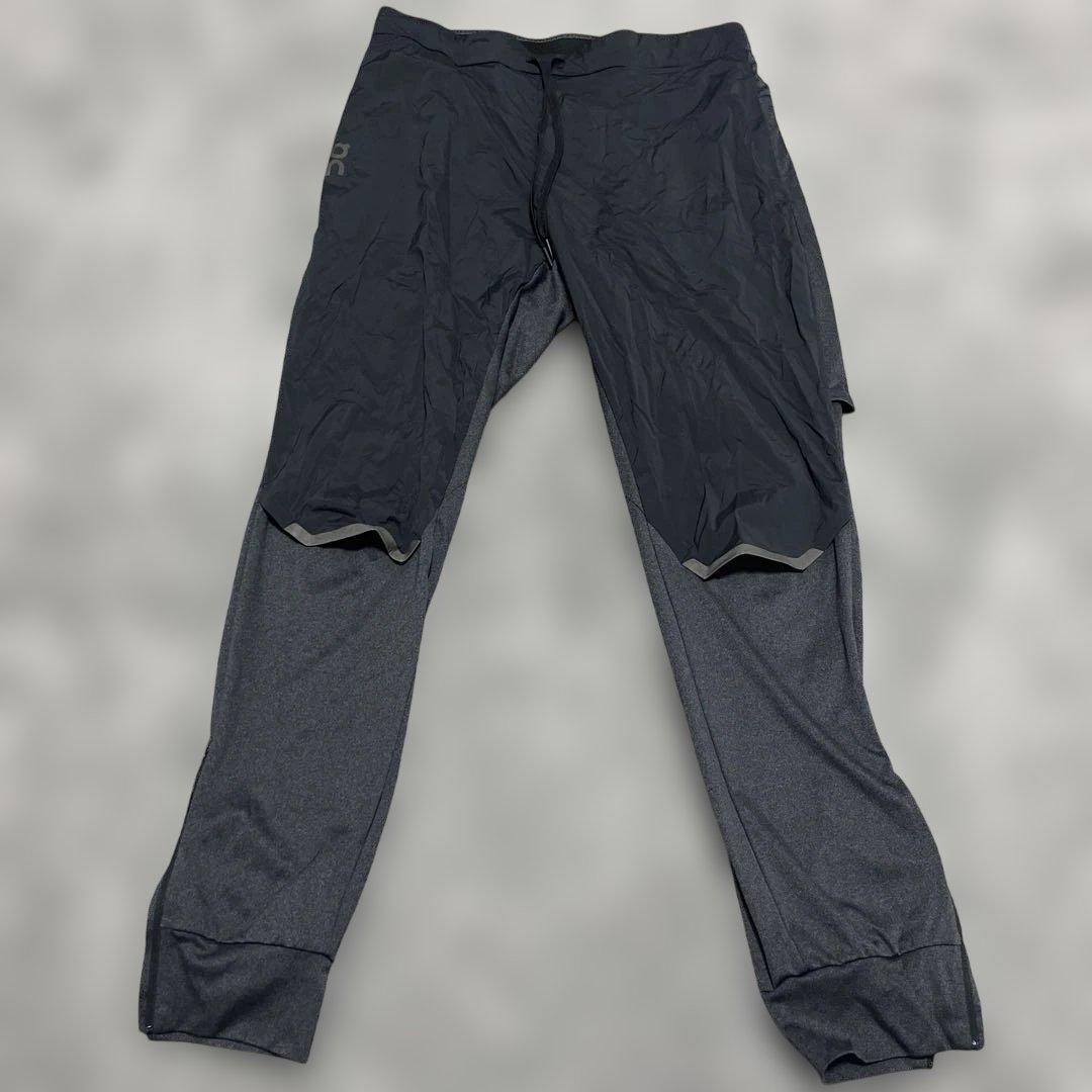 最終値引き‼️ On ロングパンツ グレー サイドファスナー付き