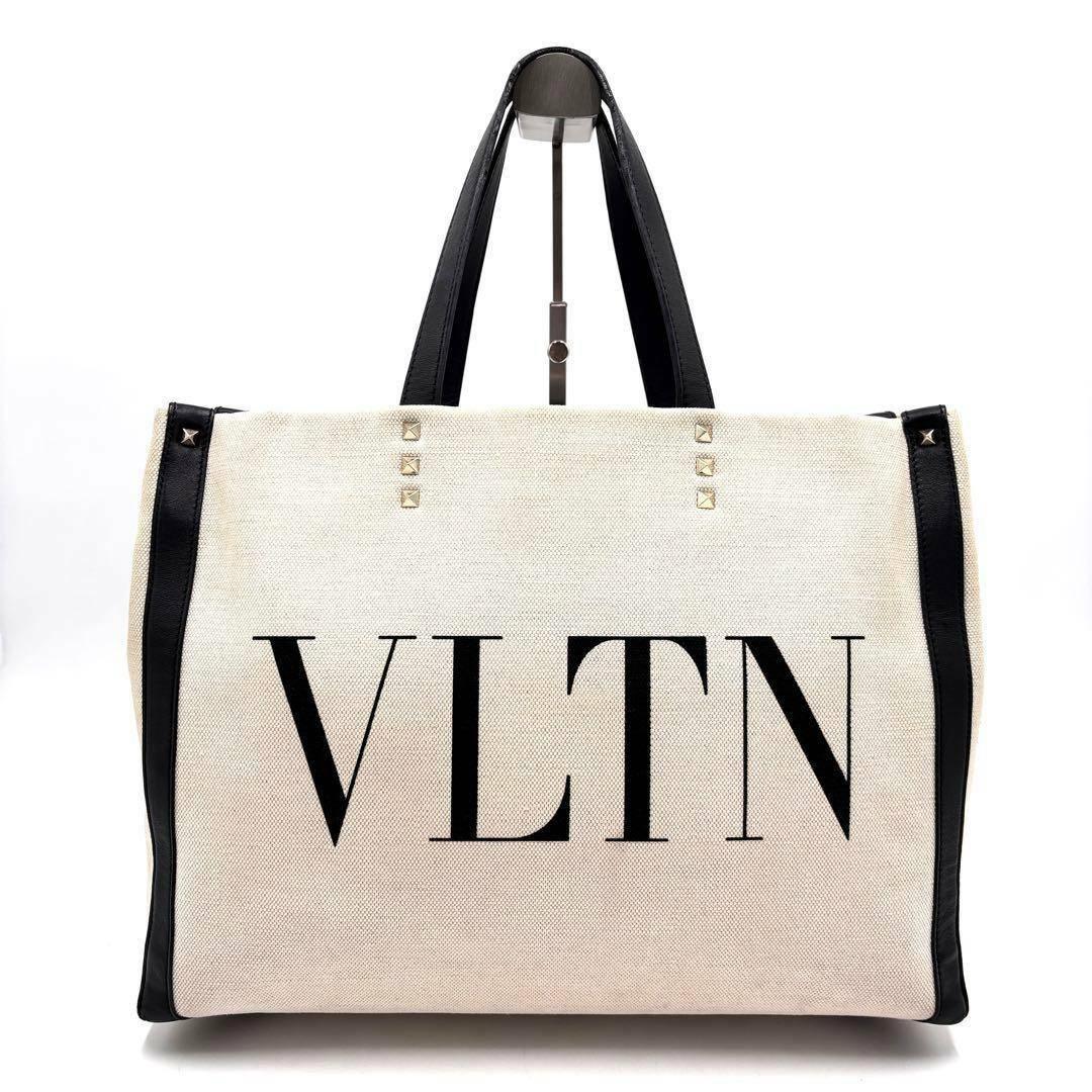正規品 ヴァレンティノ トートバッグ 大容量 キャンバス レザー ユニセックス
