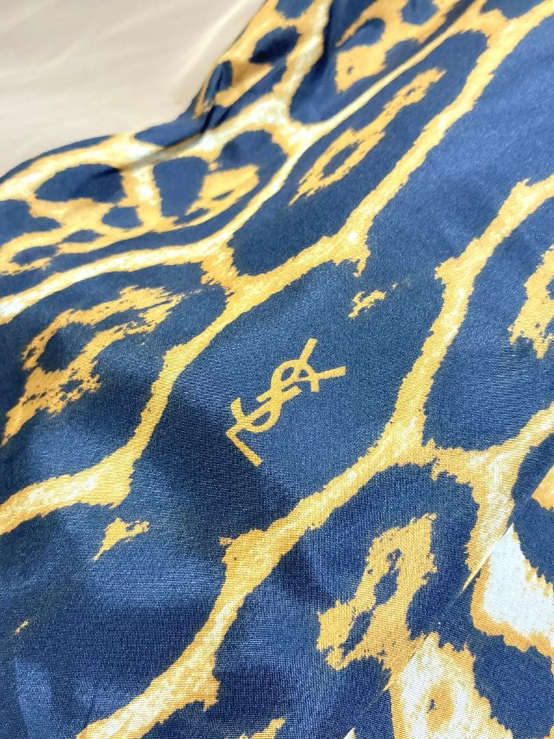 未使用品級 YSL フランス製 トレンチコート ブラウン 七分丈