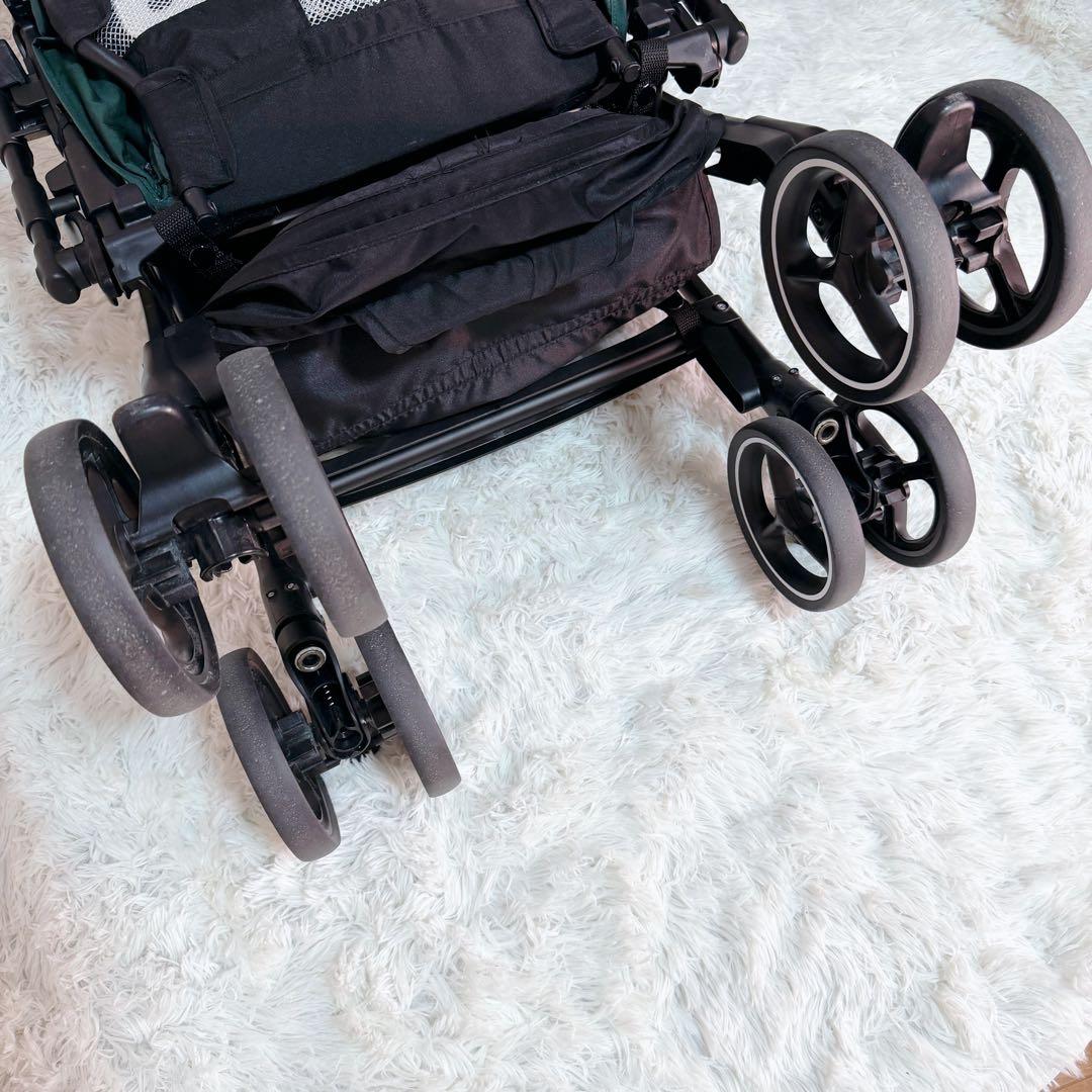 Aprica アップリカ ラクーナクッションAB グリーン オート4輪 両対面式