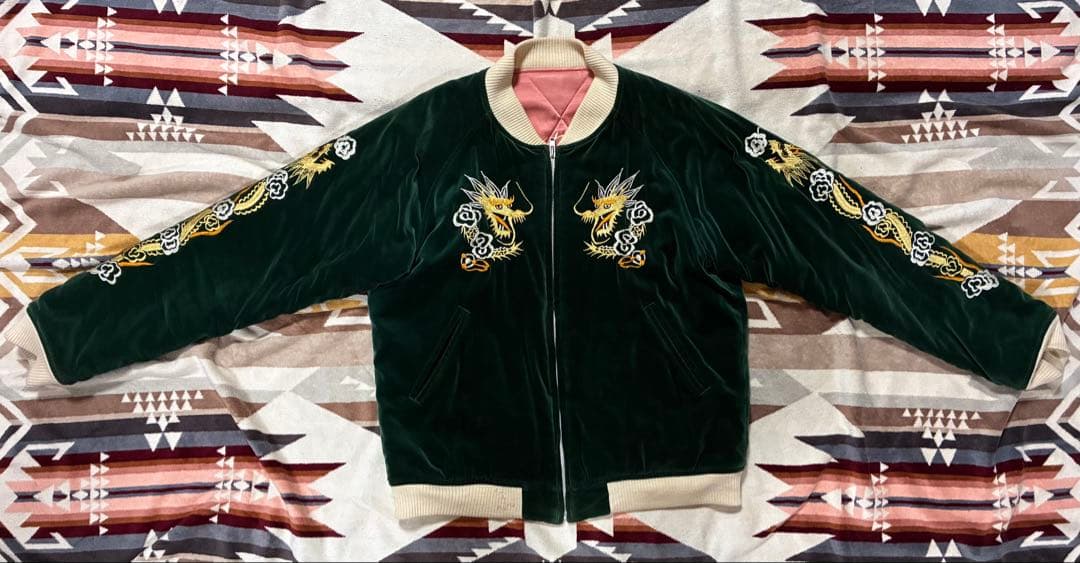 【美品】THEFLATHEAD フラットヘッド スカジャン別珍