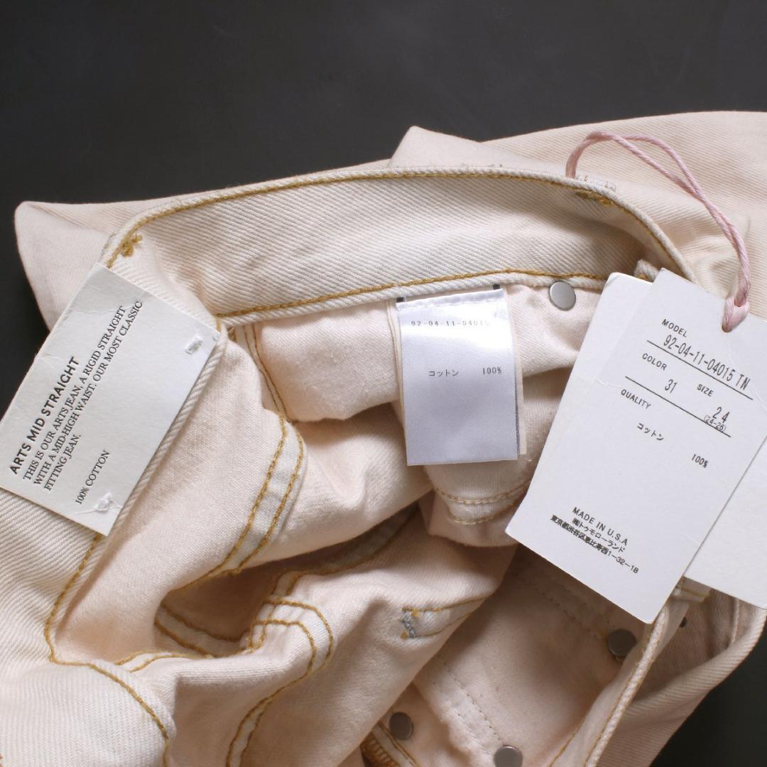 新品 B SIDES OVERDYE DENIM テーパード デニムパンツ