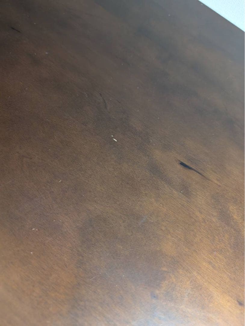 ■送料込■無印良品 天然木ローテーブル 引出バーチ材 ブラウン 机デスク