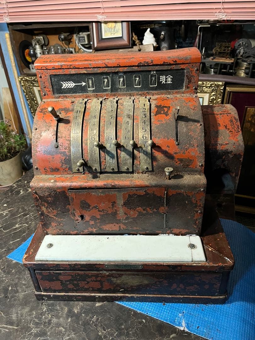 アンティークレジスター レトロレジスター 金銭登録機 セイコー金銭登録機