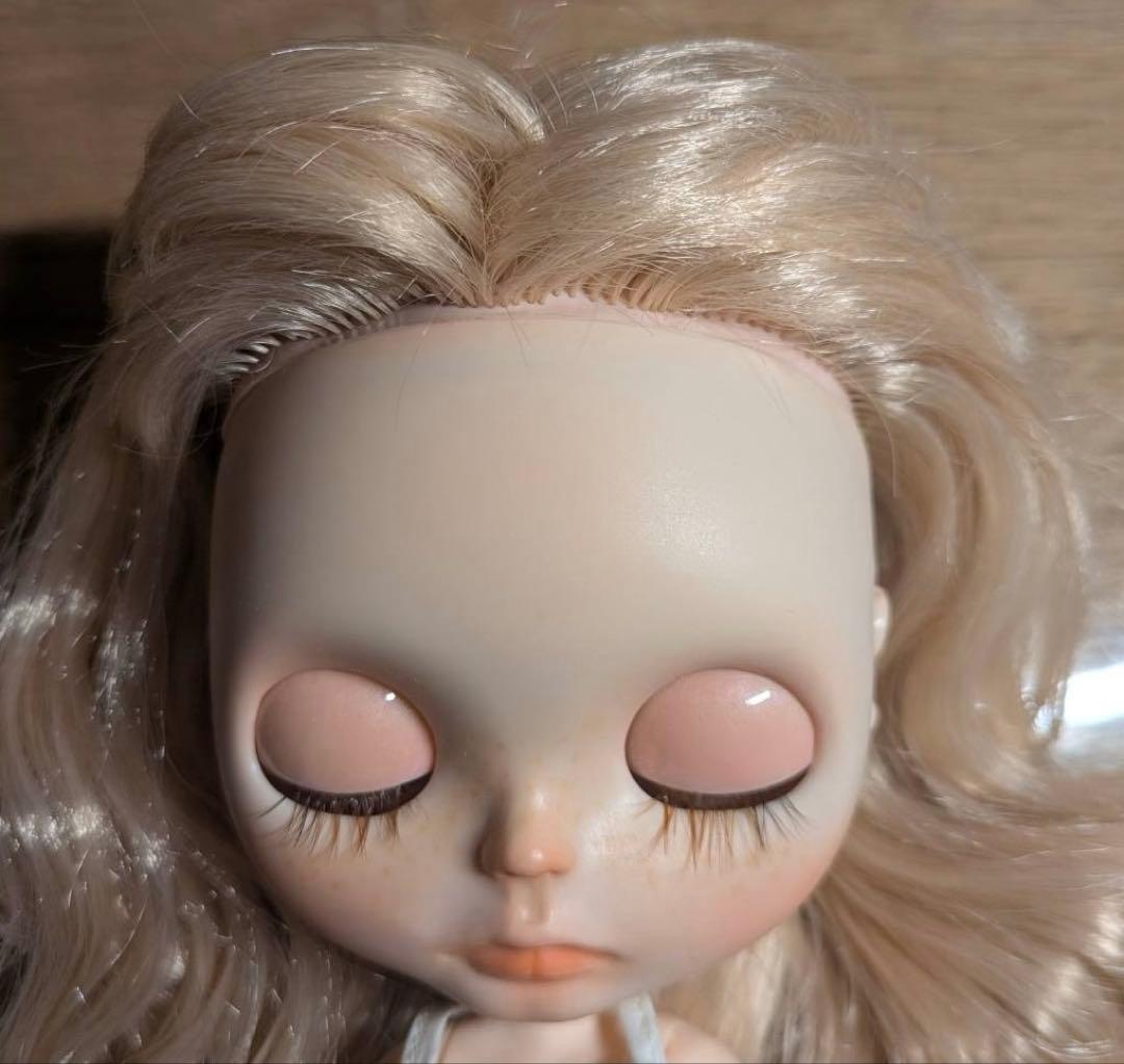 【週末セール】カスタムアイシードール (本体のみ)ピンクプラチナ　ロングウェーブ