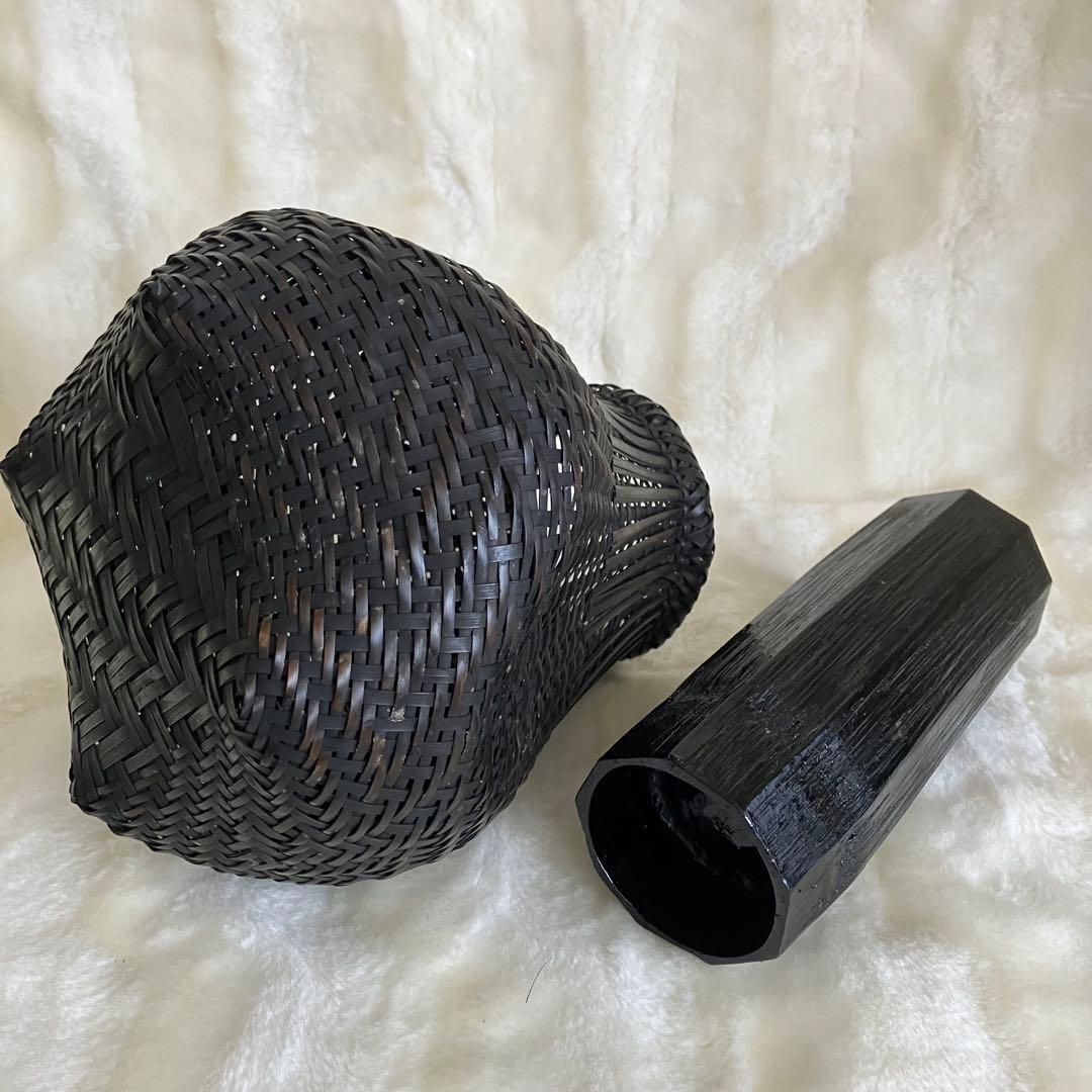 お値下げ 茶道具 名工 島村白峰斎造 桂籠 花籠 共箱