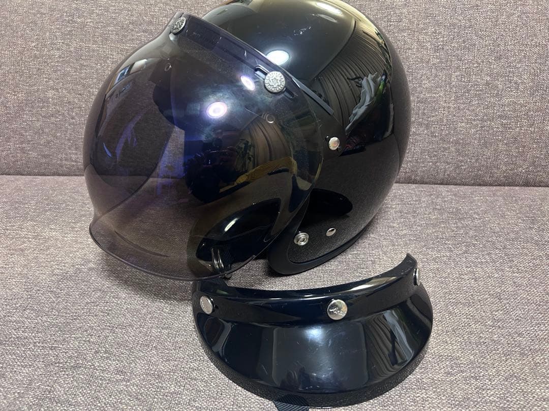 h*u様 早い者勝ち　TT&CO ジェットヘルメット バイザー、シールド付き ブ