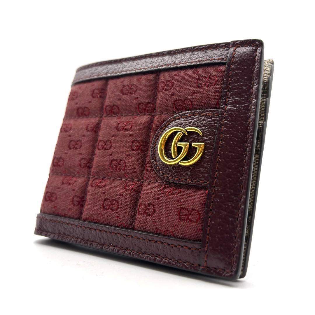 グッチ 二つ折り財布 マーモント GGスプリーム カードケース お札入れ