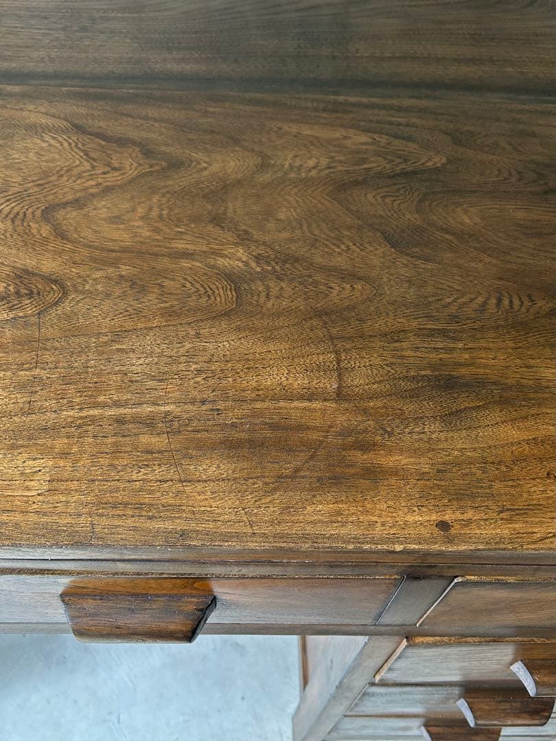 アンティーク　日本製　家具　机　デスク　レストア済み