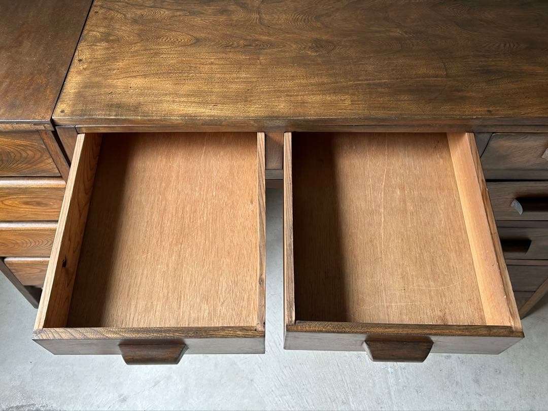 アンティーク　日本製　家具　机　デスク　レストア済み