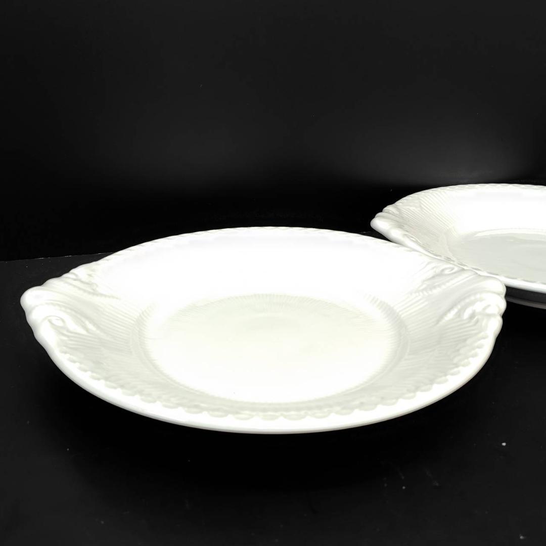 ロイヤルコペンハーゲン ホワイトフルーテッド プレート 2枚 MH206