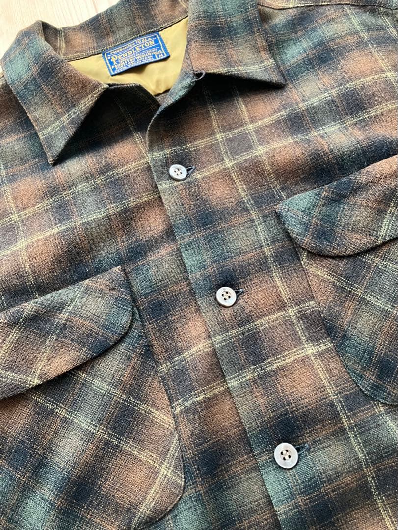カ*エ様 Pendleton ペンドルトン　ボードシャツ　60s 50s オンブ