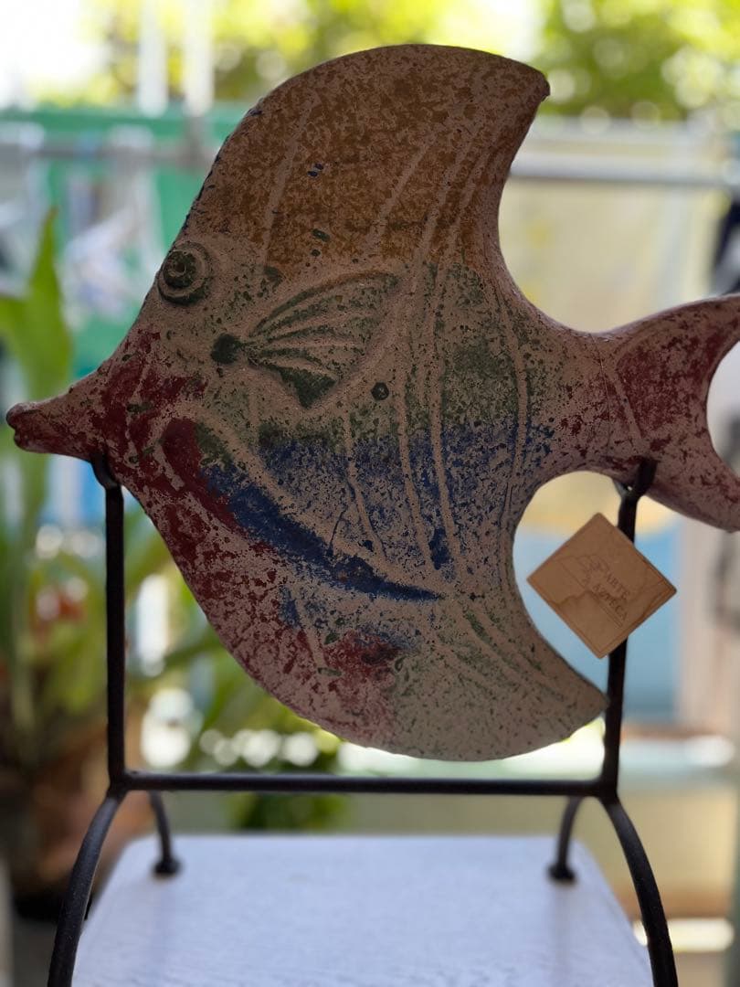 MEXICO メキシコ ARTE AZTECA社製 置物 エンゼルフィッシュ