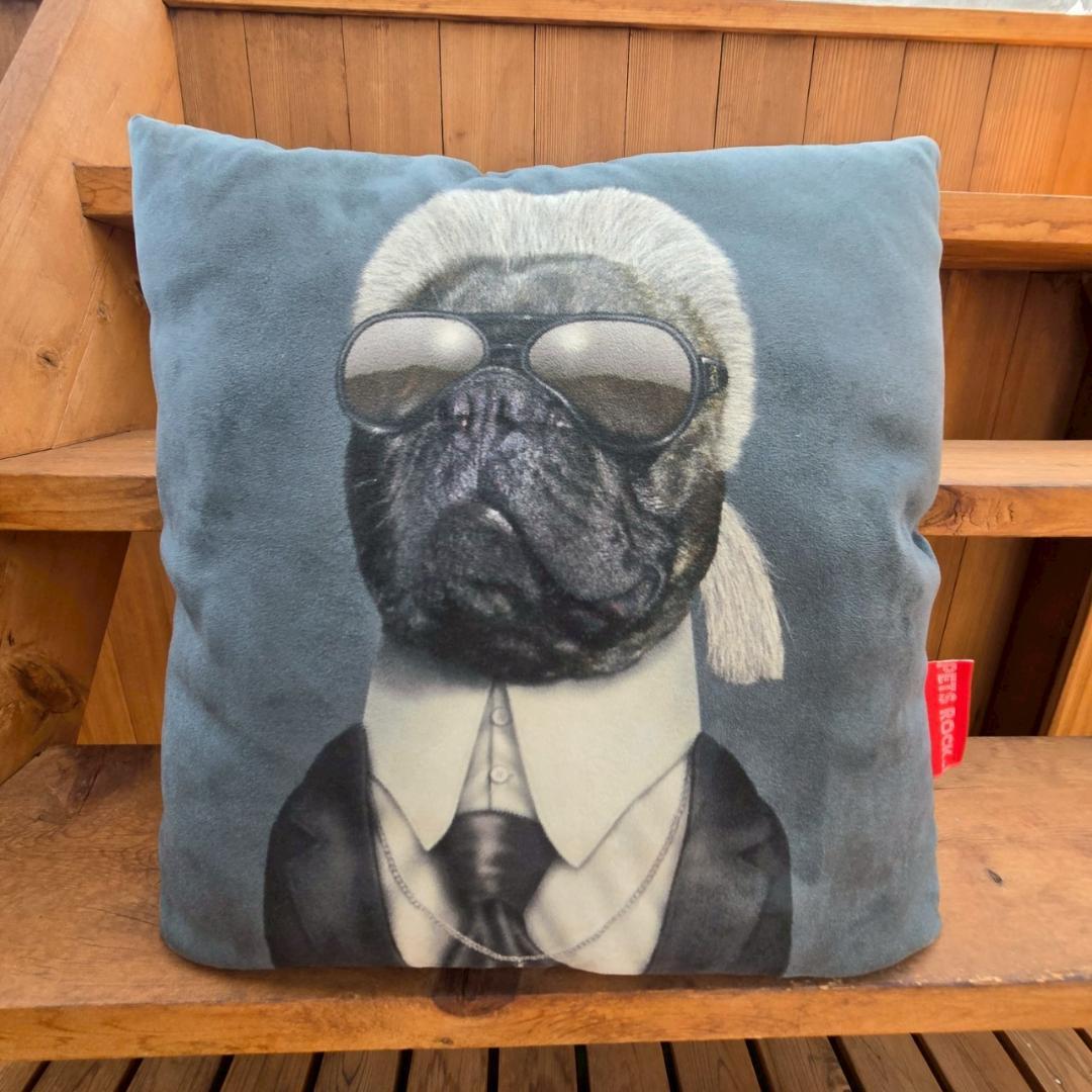 PETS ROCK　UK製 カール・ラガーフェルド　クッション