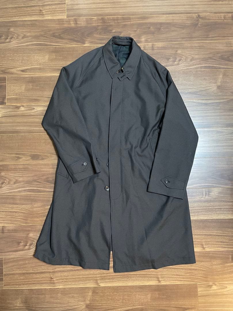 【年末値引き】BEAMSプラス ウール バルマカーンコート チャコールグレー L