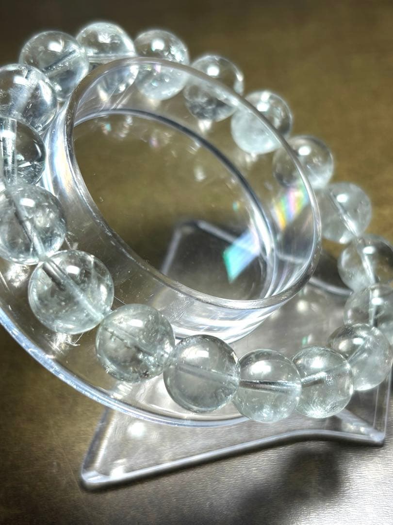 グリーンクォーツアゼツライトブレスレット11.3〜11.9㎜（新品未使用）高品質