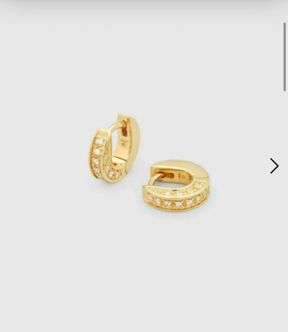 TOM WOOD Nova Huggies Gold ピアス　トムウッド