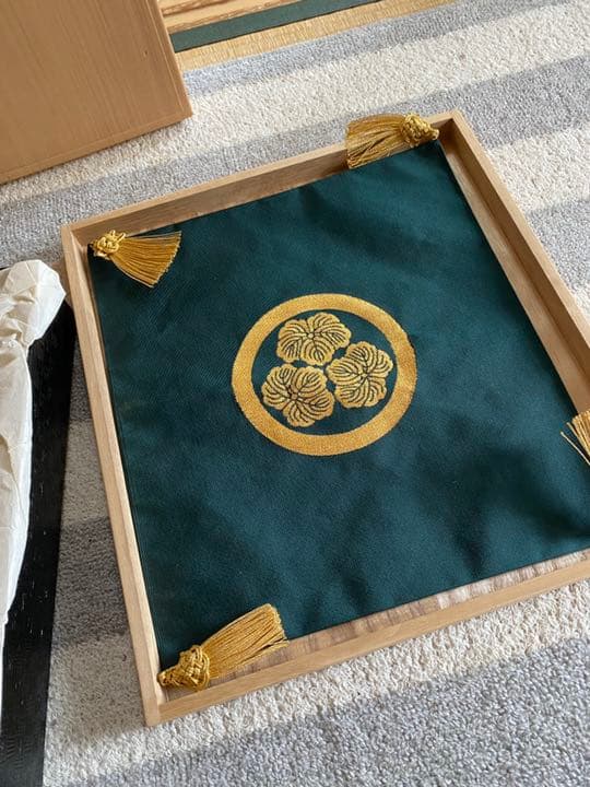 家紋　ふくさ　お盆